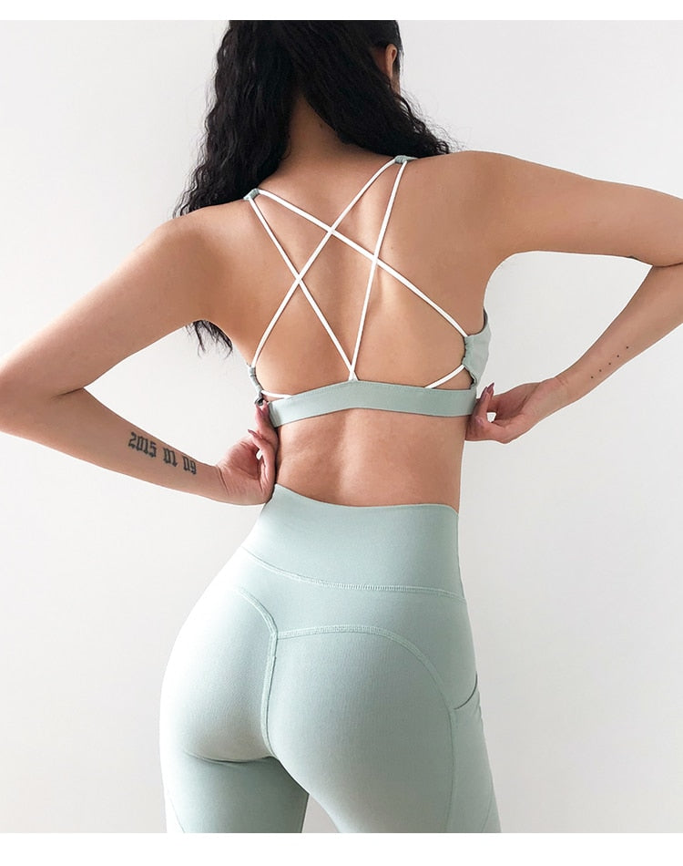 Caged Back Two Piece Yoga Set