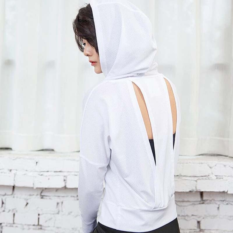 Slit Back Yoga Hoodie