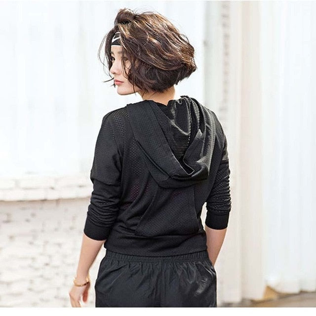 Slit Back Yoga Hoodie