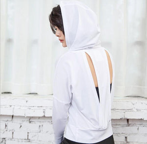 Slit Back Yoga Hoodie