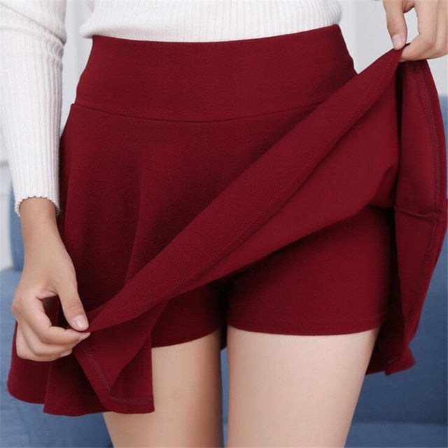 Ruffle knee Length Skort