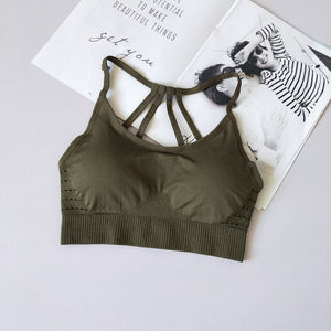 Seamless Caged Back Sport Bra