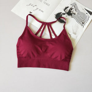 Seamless Caged Back Sport Bra