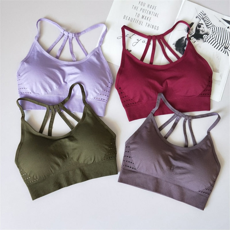 Seamless Caged Back Sport Bra