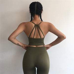 Seamless Caged Back Sport Bra