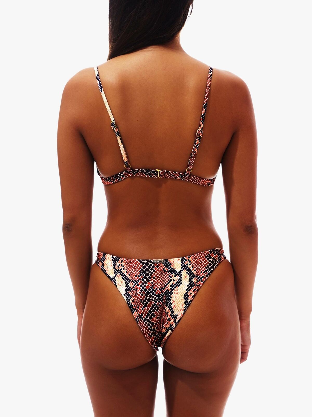 Two Piece Snake Skin Bathing Suit