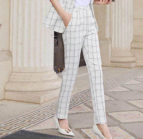 Two-Piece Uptown Girl Plaid Suit