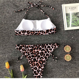 Two Piece Push Up High Waist Bikini