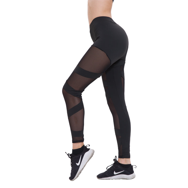 Mesh Insert Yoga Pants