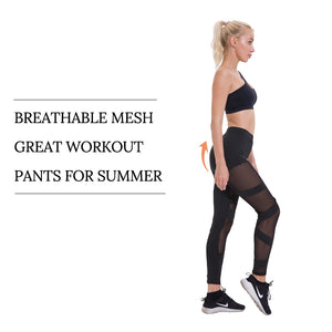 Mesh Insert Yoga Pants