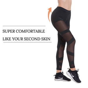 Mesh Insert Yoga Pants