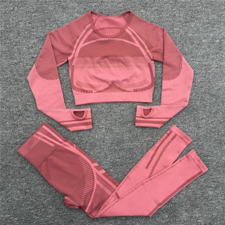 Two Piece Jogger Crop Top Set