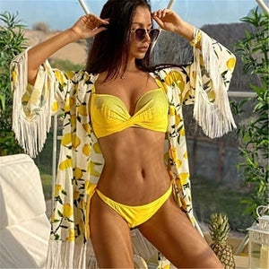 Crystal Two Piece Push up Bikini Set