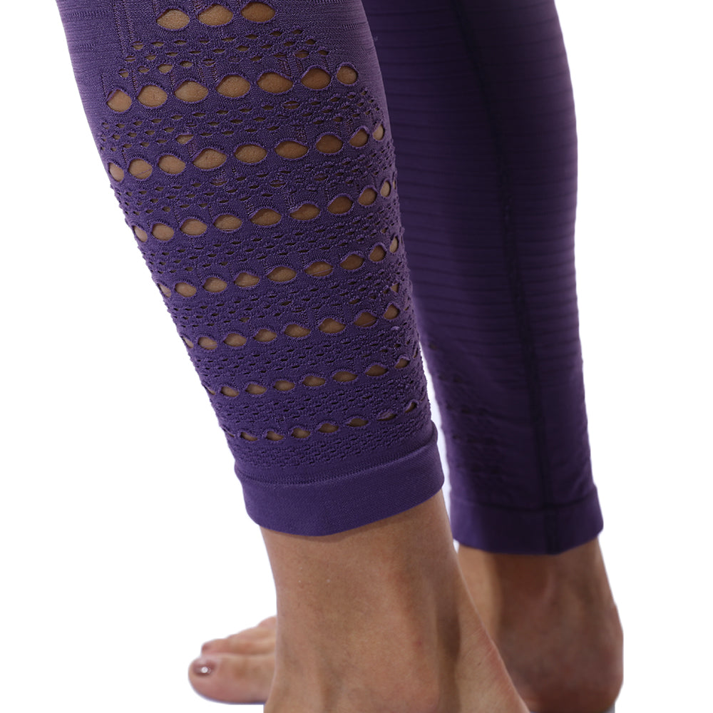 Mesh Insert Tummy Control Compression Yoga Pants