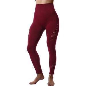 Mesh Insert Tummy Control Compression Yoga Pants