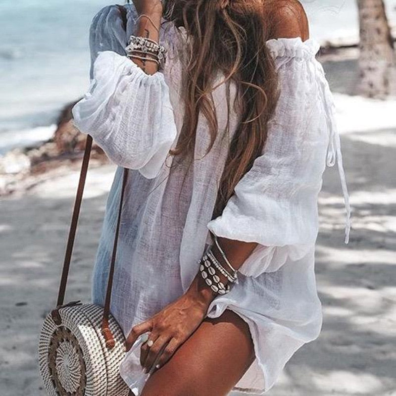 Linen Beach Cover-up Dress