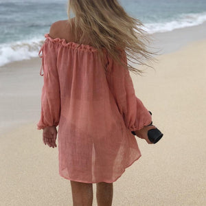 Linen Beach Cover-up Dress