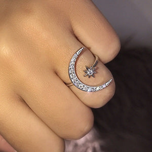 Love you too the moon and back ring