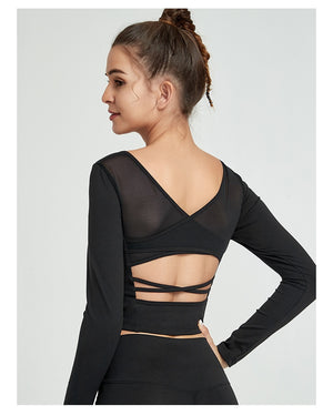 Mesh Yoga Crop Top