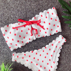 Two Piece Polka Dot Bikini Set