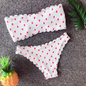 Two Piece Polka Dot Bikini Set