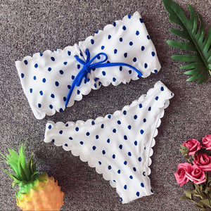 Two Piece Polka Dot Bikini Set