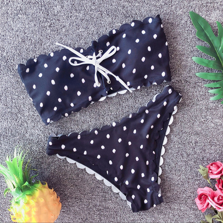 Two Piece Polka Dot Bikini Set