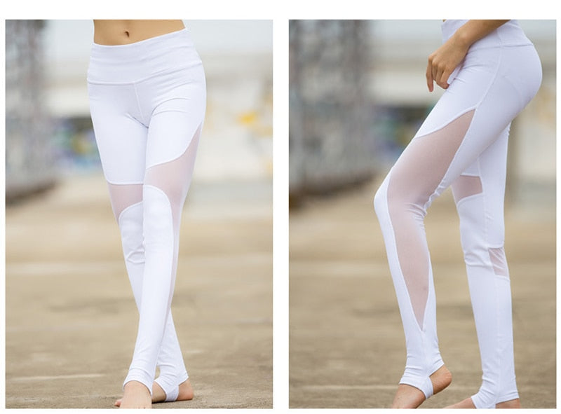 Mesh Insert Yoga Legging's