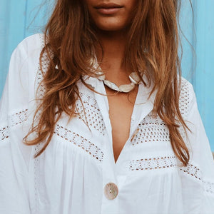 St Tropez Long Sleeve Beach Cover-up