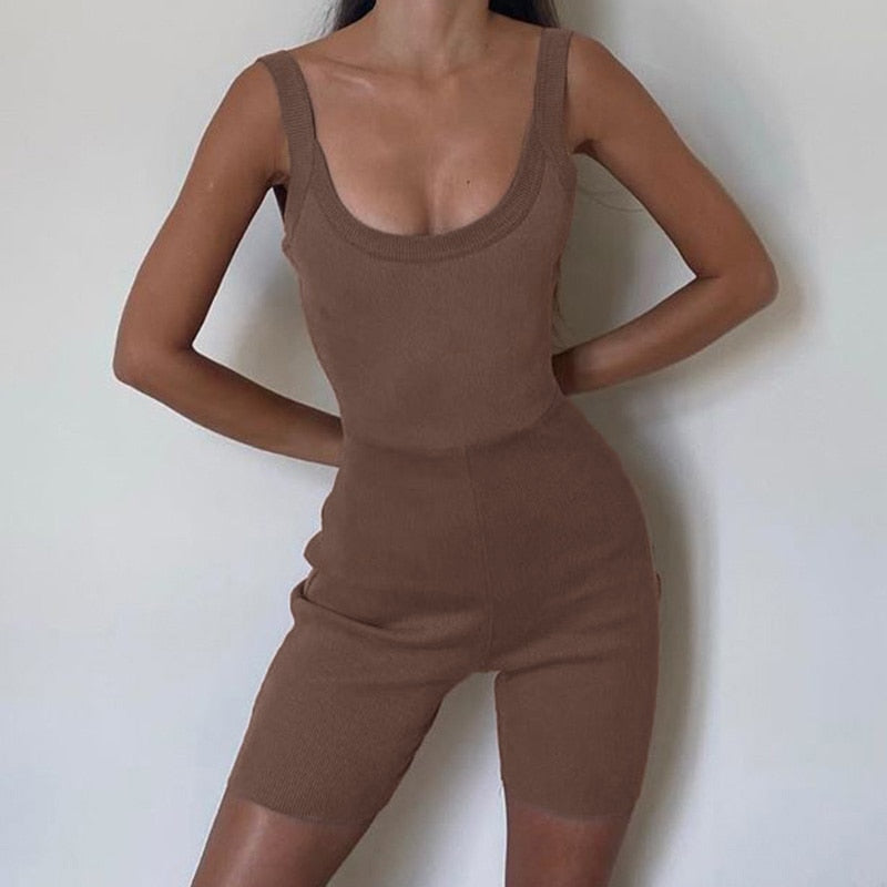 Ribbed Knit Jumpsuit