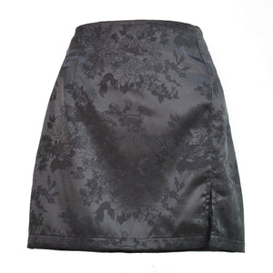 High Waist Satin Skirt