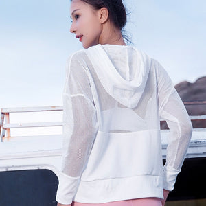 Mesh Patchwork Activewear Jacket