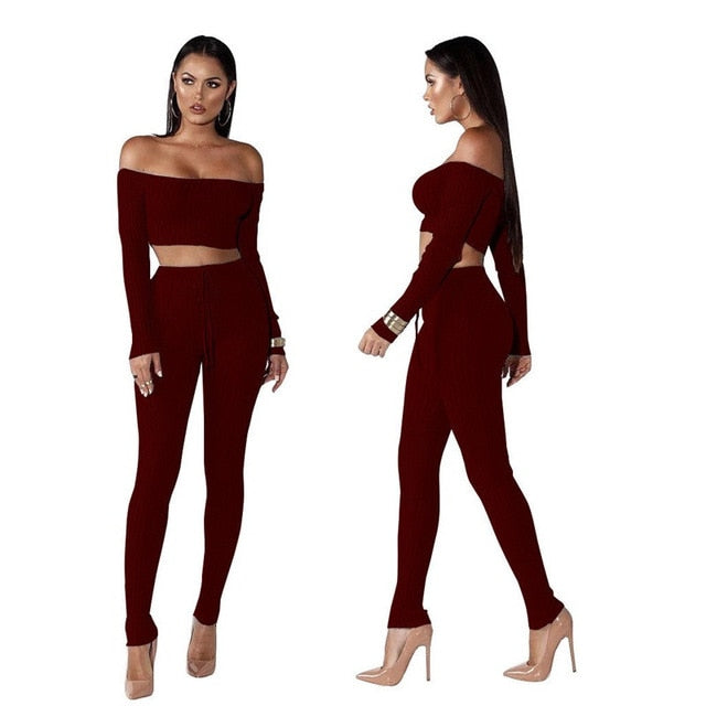 Bali Girl Off The Shoulder Crop Top Set