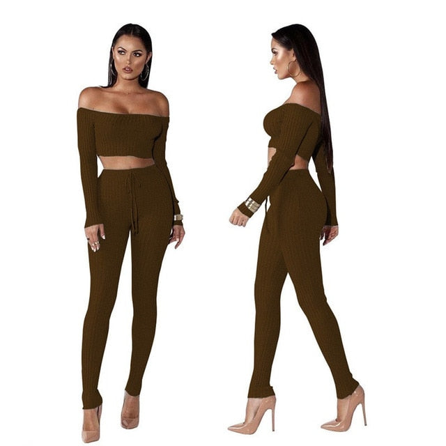 Bali Girl Off The Shoulder Crop Top Set