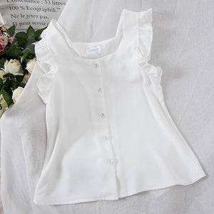 Vintage Ruffle Blouse