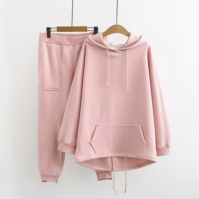 Oversized Fleece Tracksuit Set