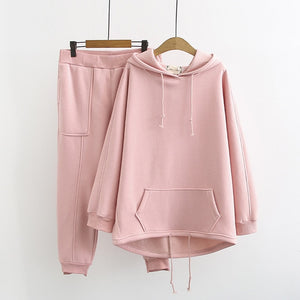 Oversized Fleece Tracksuit Set