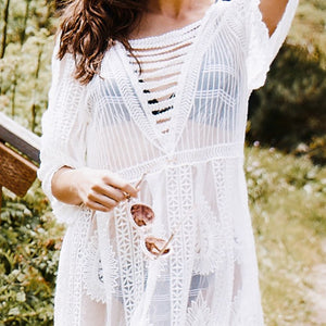 South of France Crochet Beach Dress