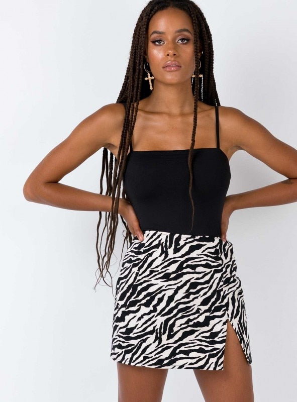 Safari Girl Slit Skirt