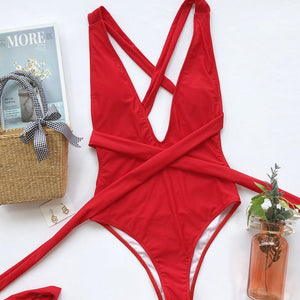 Vintage Lace Up Monokini