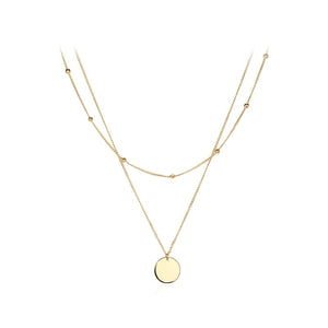 Multilayer Coin Pendant Necklace