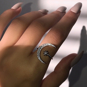 Love you too the moon and back ring