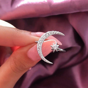 Love you too the moon and back ring