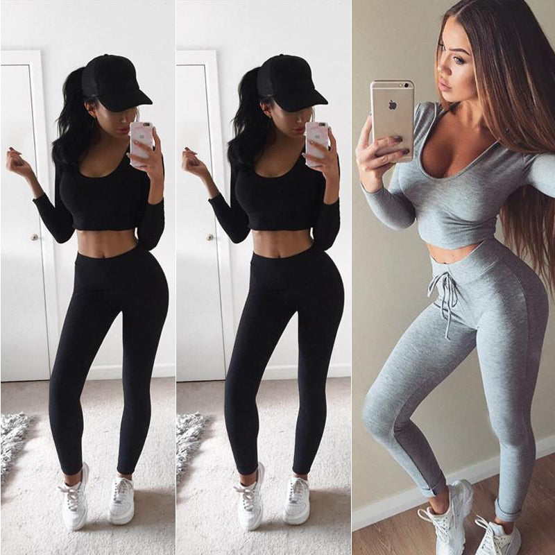 Long Sleeve hooded Two Piece Set