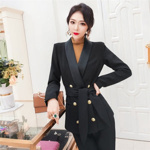 Two Piece Blazer Suit Set