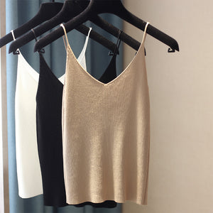 Knitted V-neck Cami