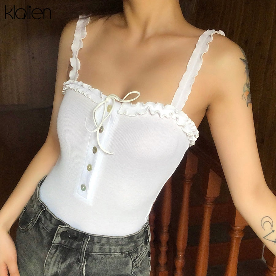 Vintage Ruffled Bodysuit