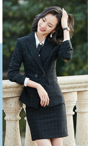 Plaid Double Breasted Two Piece Suit