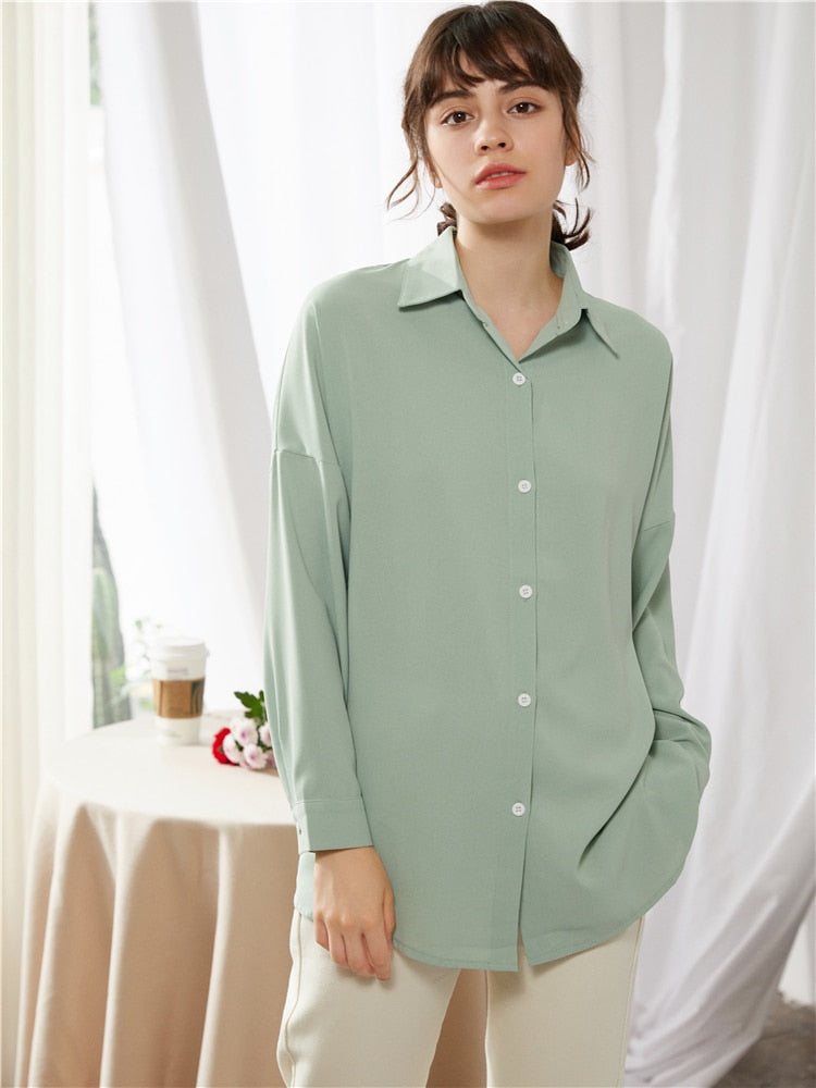 Oversized Long Sleeve Button Down