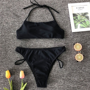 Two Piece Push Up High Waist Bikini